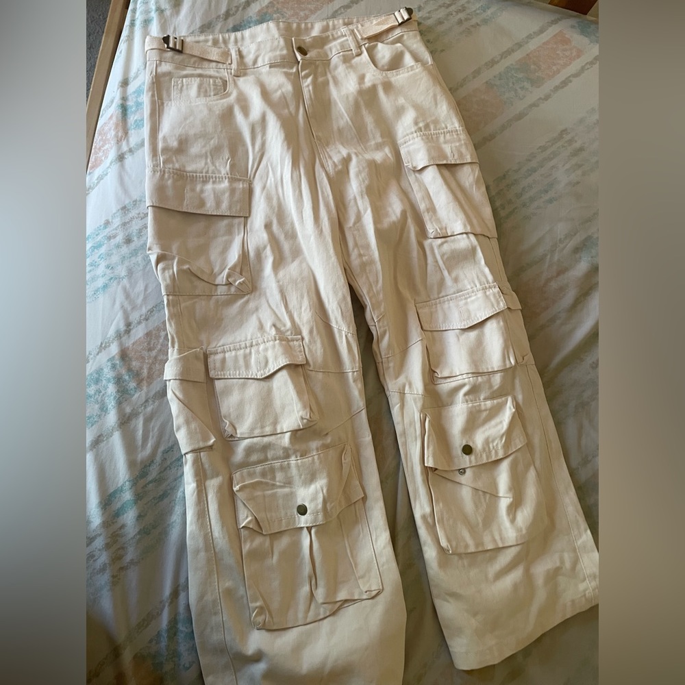 Balenciaga Cream Cargos